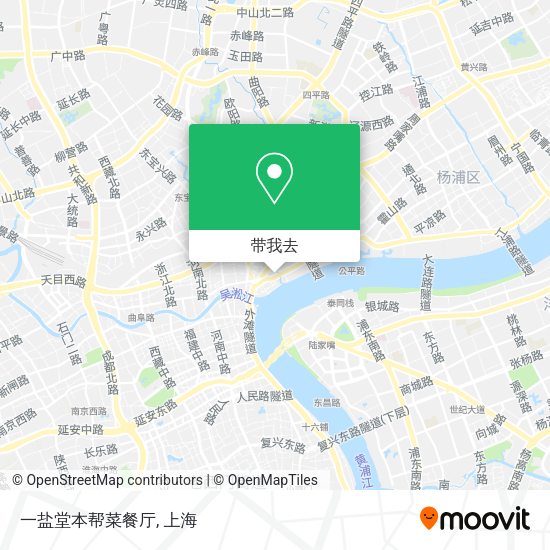 一盐堂本帮菜餐厅地图