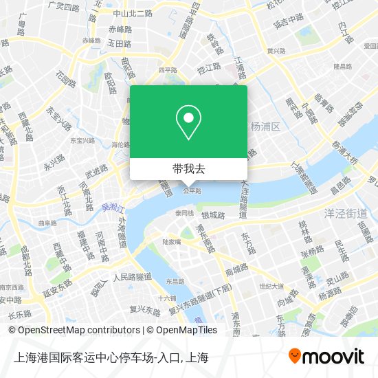上海港国际客运中心停车场-入口地图