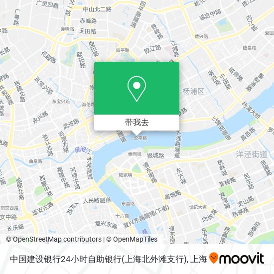 中国建设银行24小时自助银行(上海北外滩支行)地图