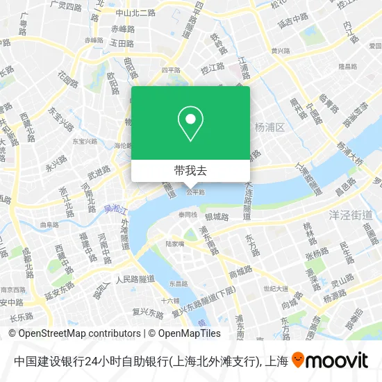 中国建设银行24小时自助银行(上海北外滩支行)地图