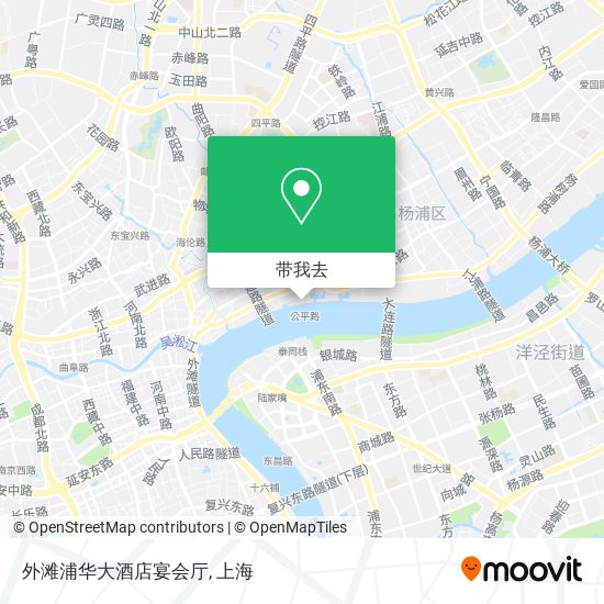 外滩浦华大酒店宴会厅地图