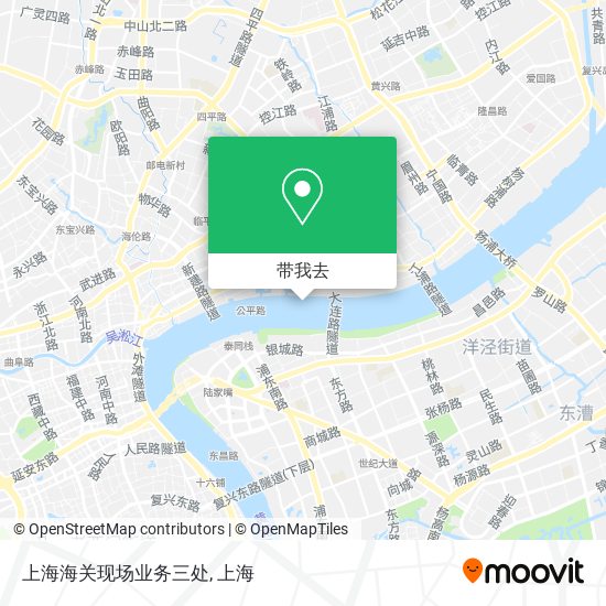 上海海关现场业务三处地图