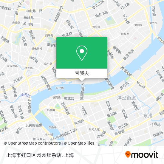 上海市虹口区园园烟杂店地图