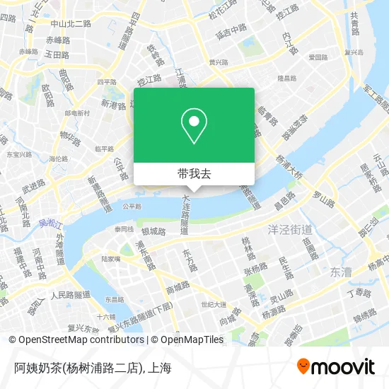 阿姨奶茶(杨树浦路二店)地图