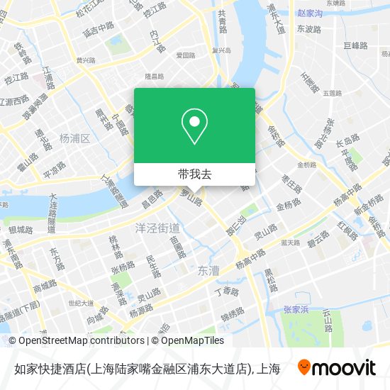 如家快捷酒店(上海陆家嘴金融区浦东大道店)地图