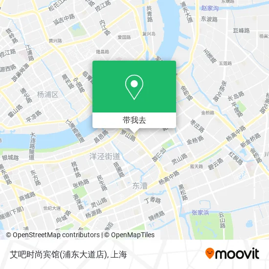 艾吧时尚宾馆(浦东大道店)地图