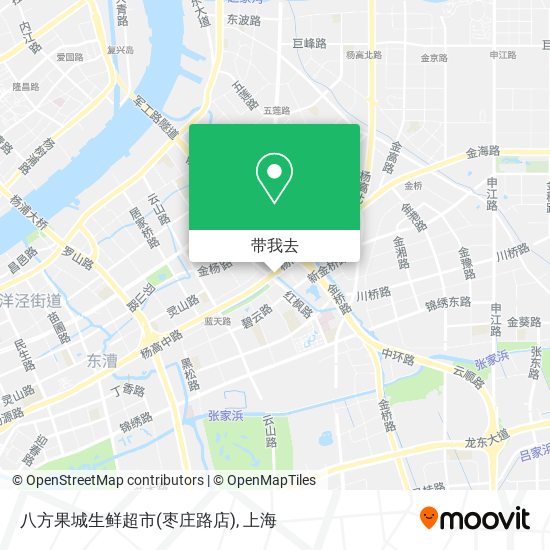 八方果城生鲜超市(枣庄路店)地图