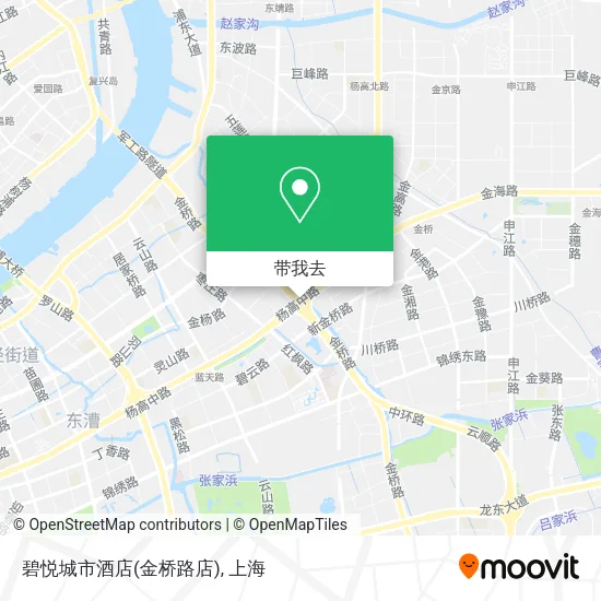 碧悦城市酒店(金桥路店)地图