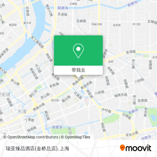 瑞亚臻品酒店(金桥总店)地图