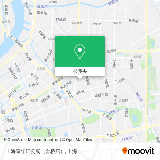 上海青年汇公寓（金桥店）地图