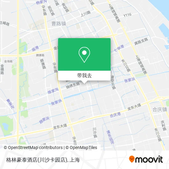 格林豪泰酒店(川沙卡园店)地图