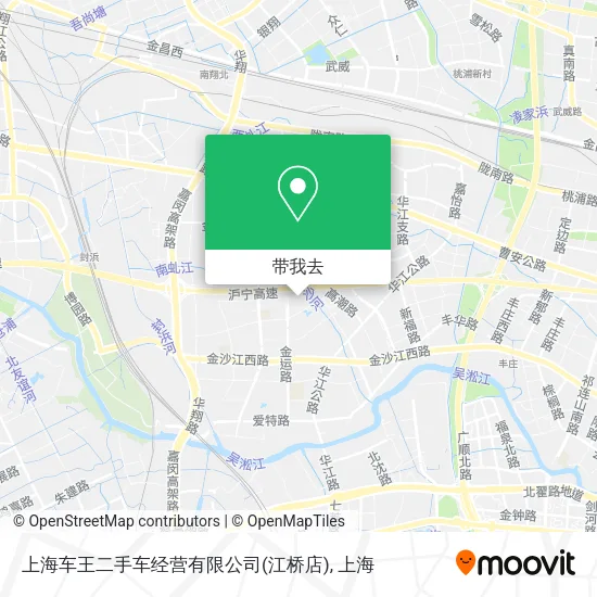 上海车王二手车经营有限公司(江桥店)地图