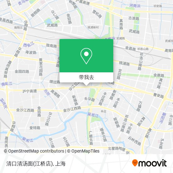 清口清汤面(江桥店)地图