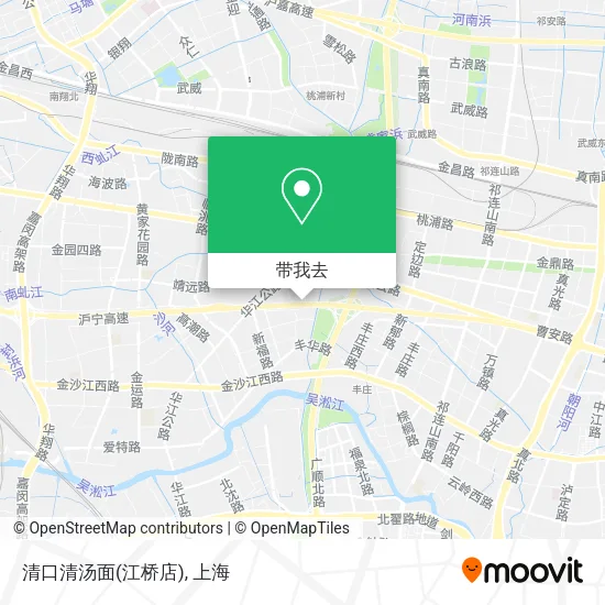 清口清汤面(江桥店)地图