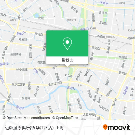 迈驰游泳俱乐部(华江路店)地图