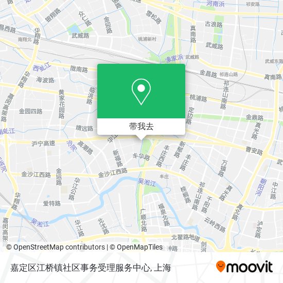 嘉定区江桥镇社区事务受理服务中心地图