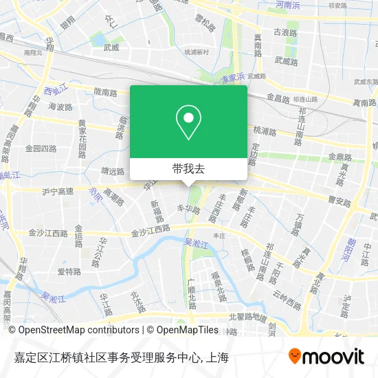嘉定区江桥镇社区事务受理服务中心地图