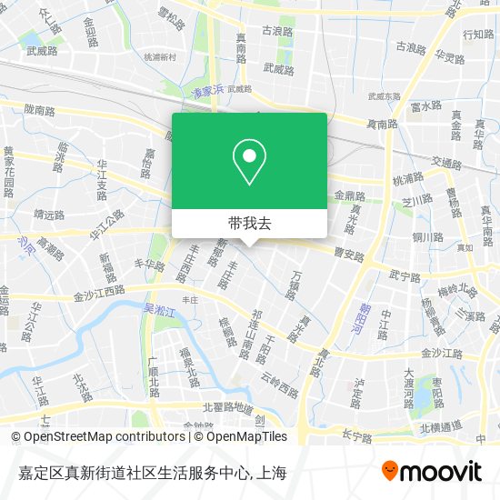嘉定区真新街道社区生活服务中心地图