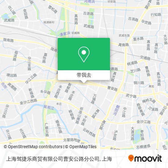 上海驾捷乐商贸有限公司曹安公路分公司地图