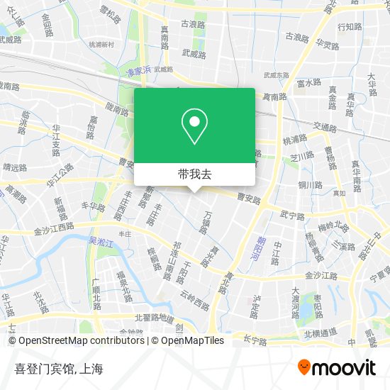 喜登门宾馆地图