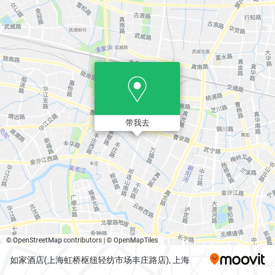 如家酒店(上海虹桥枢纽轻纺市场丰庄路店)地图