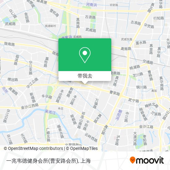 一兆韦德健身会所(曹安路会所)地图