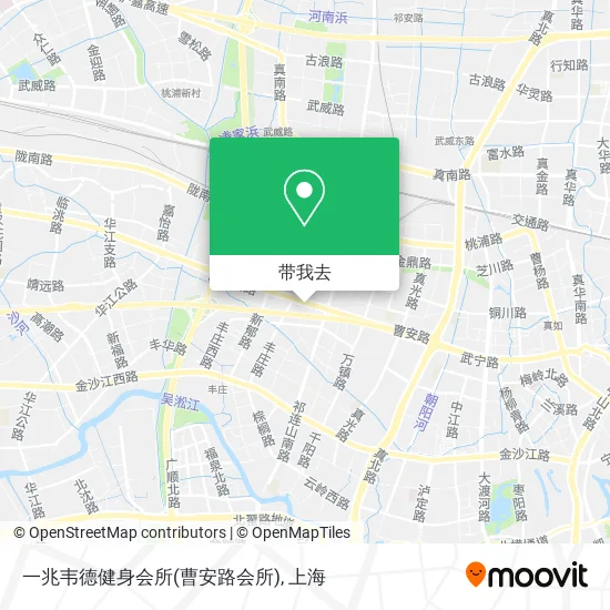 一兆韦德健身会所(曹安路会所)地图