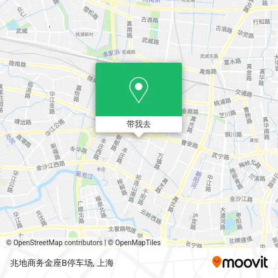 兆地商务金座B停车场地图
