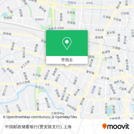 中国邮政储蓄银行(曹安路支行)地图