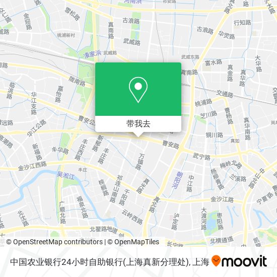 中国农业银行24小时自助银行(上海真新分理处)地图