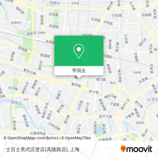 士百士美式汉堡店(高陵路店)地图
