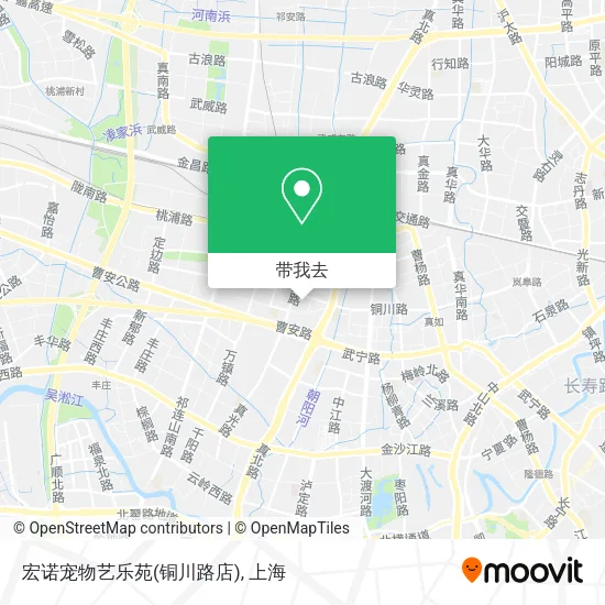 宏诺宠物艺乐苑(铜川路店)地图