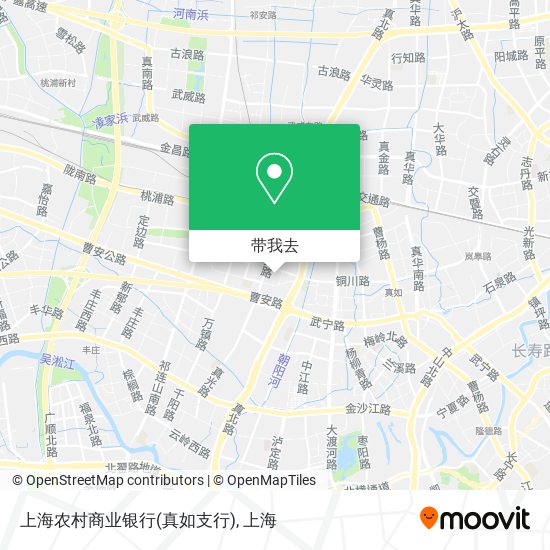 上海农村商业银行(真如支行)地图