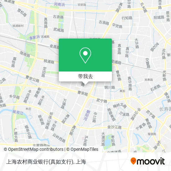上海农村商业银行(真如支行)地图
