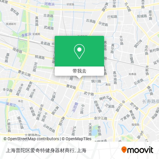 上海普陀区爱奇特健身器材商行地图