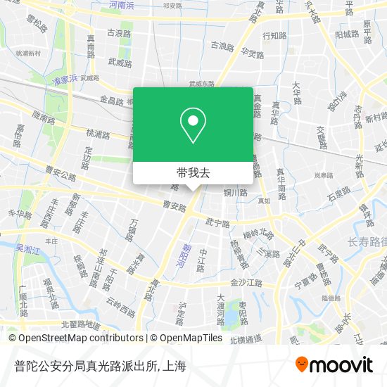 普陀公安分局真光路派出所地图