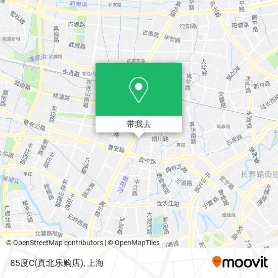85度C(真北乐购店)地图