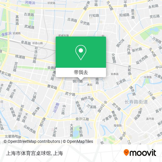 上海市体育宫桌球馆地图