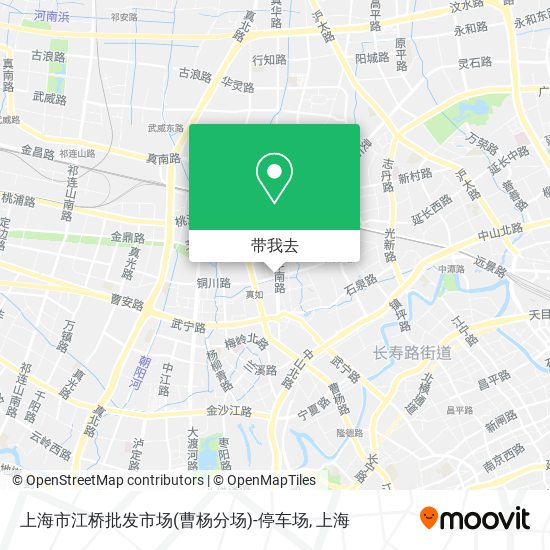 上海市江桥批发市场(曹杨分场)-停车场地图