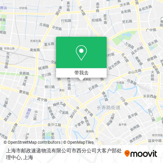 上海市邮政速递物流有限公司市西分公司大客户部处理中心地图