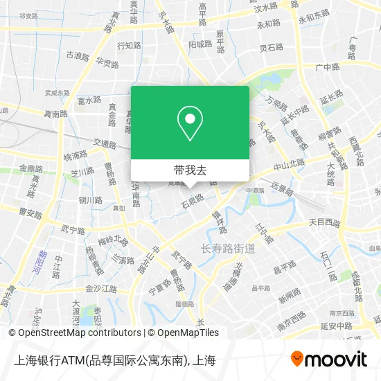 上海银行ATM(品尊国际公寓东南)地图