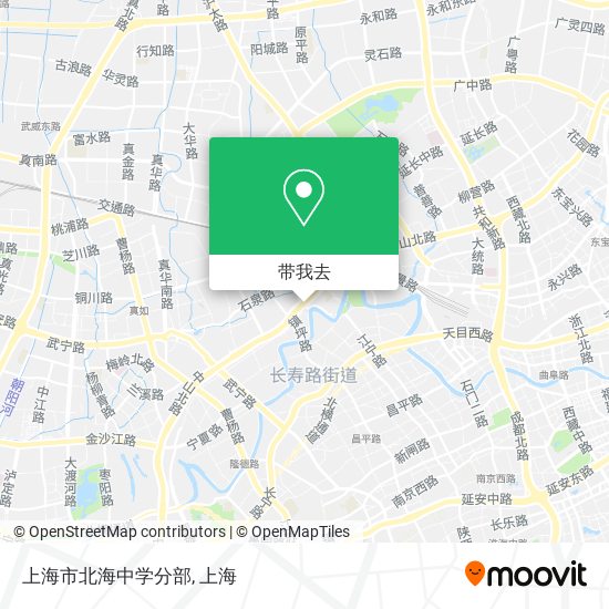 上海市北海中学分部地图
