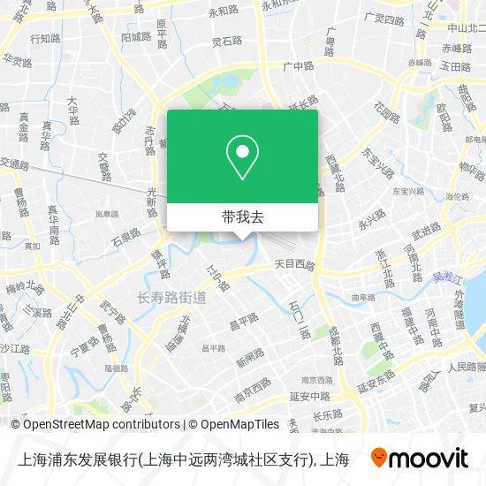 上海浦东发展银行(上海中远两湾城社区支行)地图
