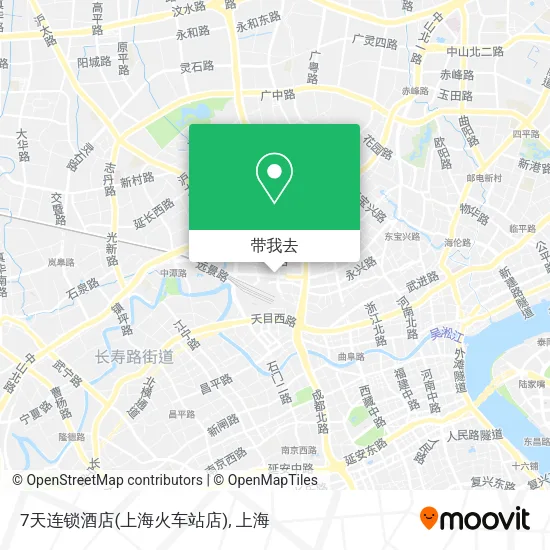 7天连锁酒店(上海火车站店)地图