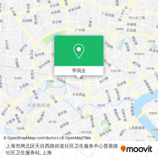 上海市闸北区天目西路街道社区卫生服务中心普善路社区卫生服务站地图