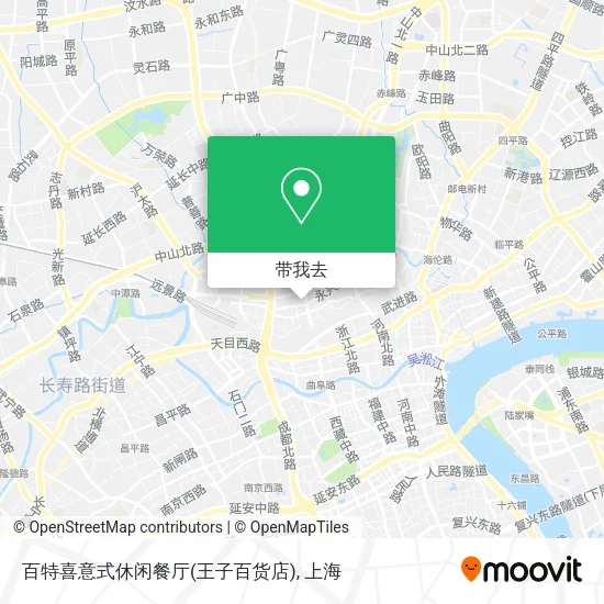 百特喜意式休闲餐厅(王子百货店)地图