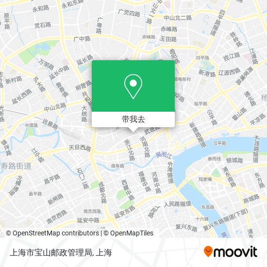上海市宝山邮政管理局地图