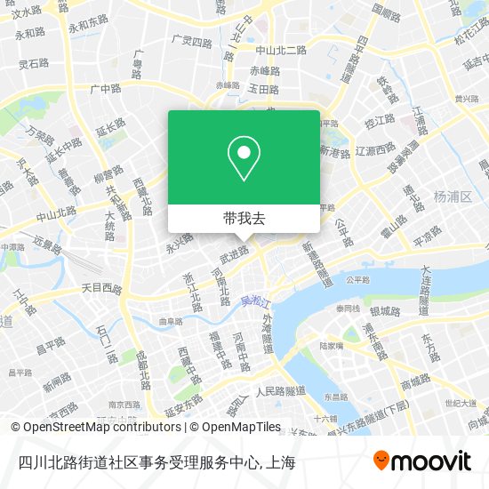 四川北路街道社区事务受理服务中心地图