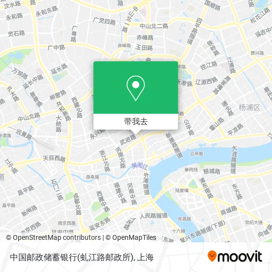 中国邮政储蓄银行(虬江路邮政所)地图
