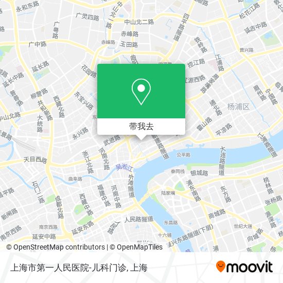上海市第一人民医院-儿科门诊地图